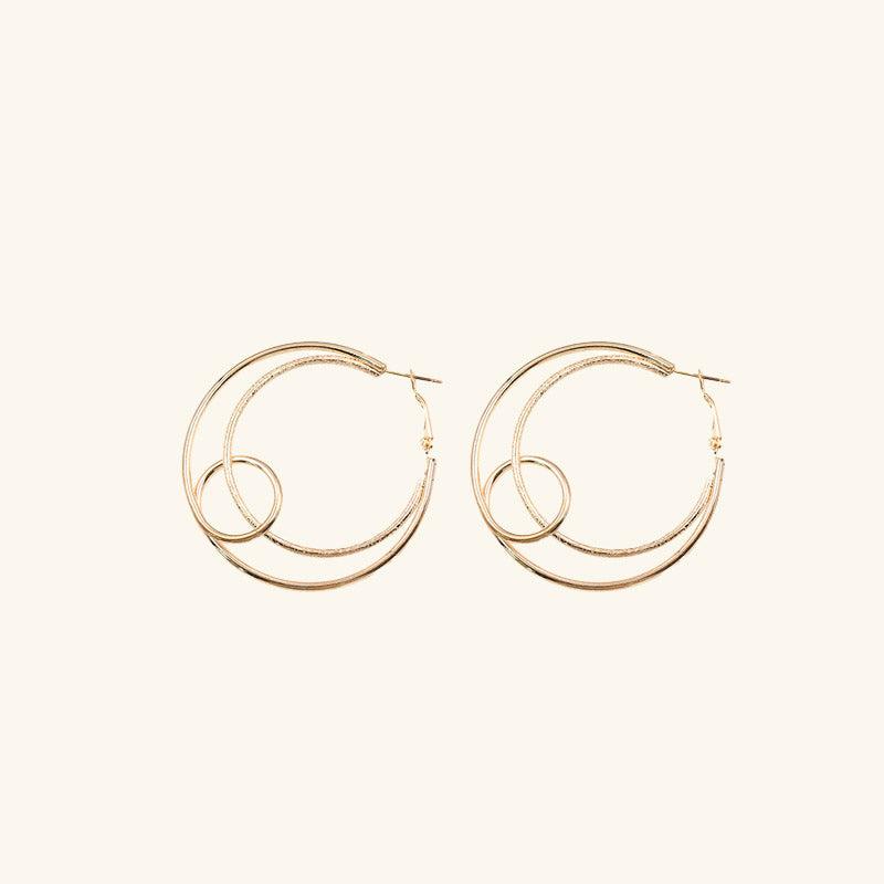 Double C Loop Earring