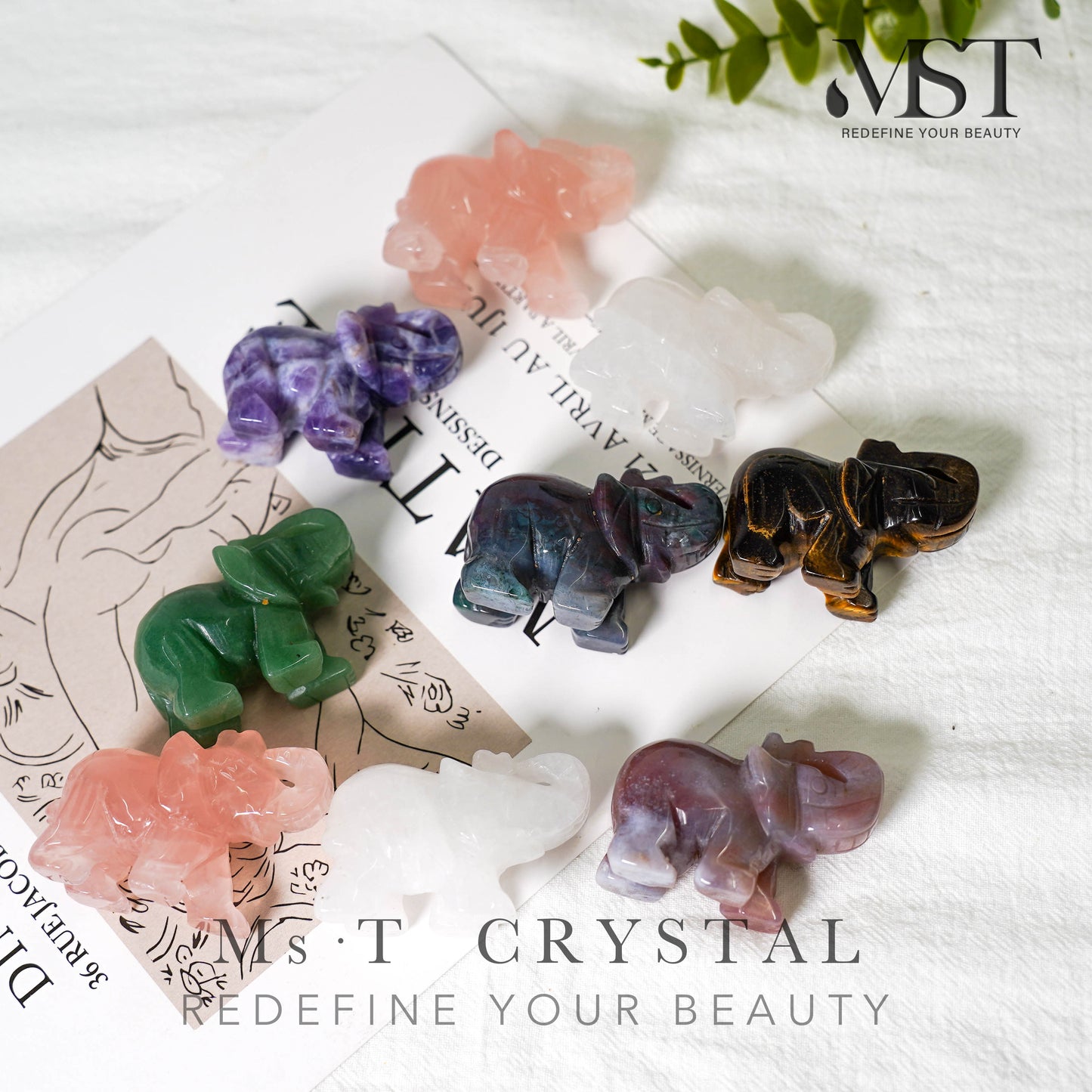 MST natural crystal for random