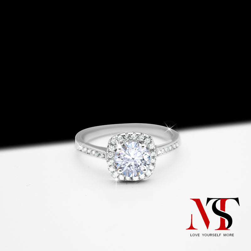 【Princess Square Bag】MST moissanite for Engagement