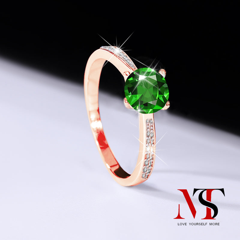 【Double-row bullhead with drill】MST moissanite for Anniversary