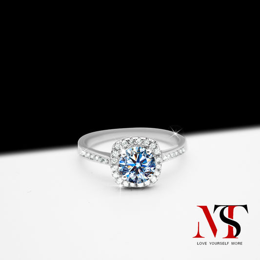 【Princess Square Bag】MST moissanite for Engagement