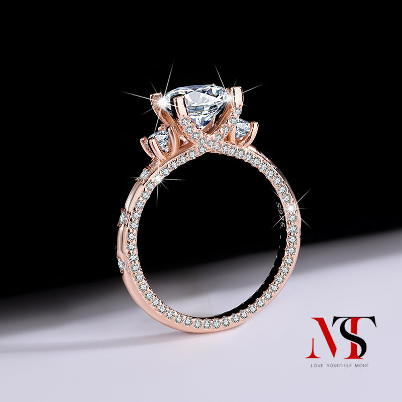 MST moissanite rings for Anniversary