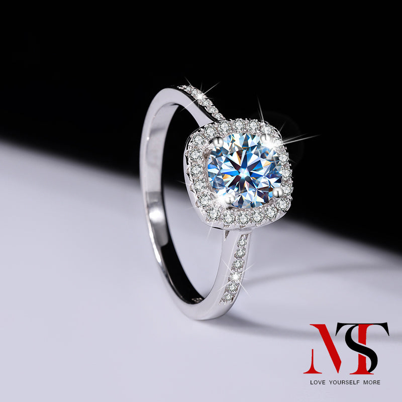 【Princess Square Bag】MST moissanite for Engagement