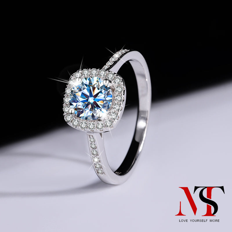 【Princess Square Bag】MST moissanite for Engagement