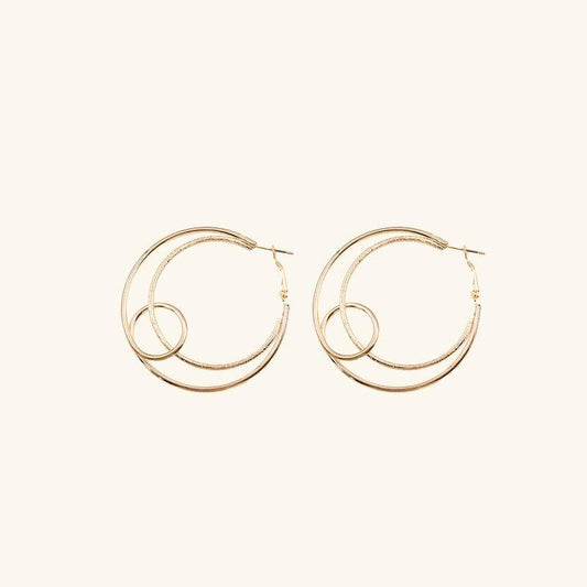 Double C Loop Earring