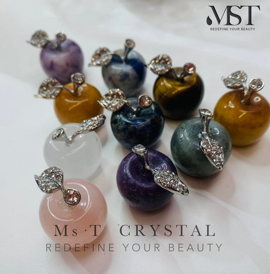 Nature crystal apple&pumpkin decoration
