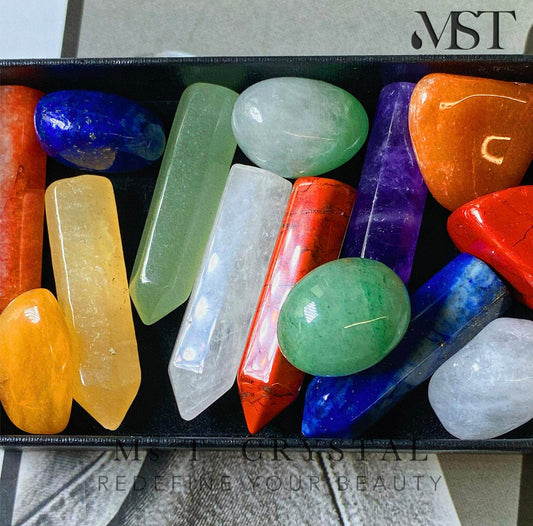 MST  nature crystal Chakra sets