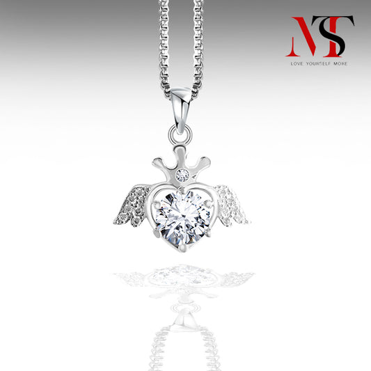 MST 925 sterling silver Moissanite Pendant For Love